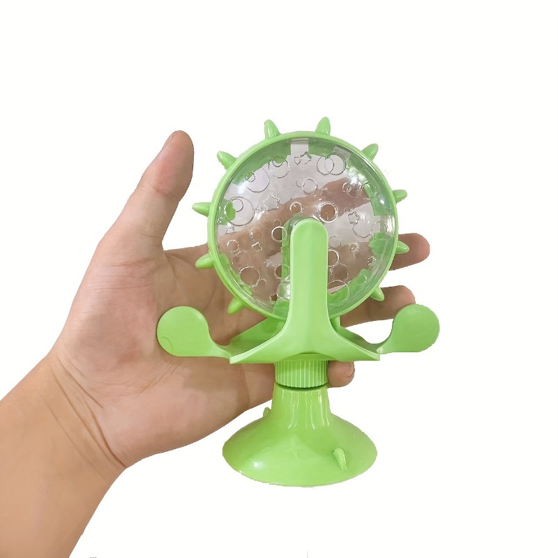 Windmill Design Cat Food Feeder, Turntable Cat Food Leaking Toy Cat Leaking  Toy Pet Food Device - Temu