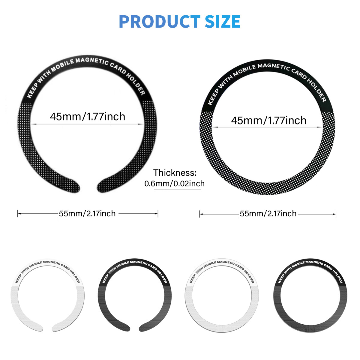 Magnetic Wireless Charger Sticker Rings Wireless Charging - Temu