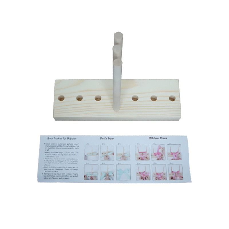 Multipurpose Bow Maker for Ribbon Wooden Bow Making Tool for Ribbon Crafts  DIY Decoration for Christmas Valentine's Day