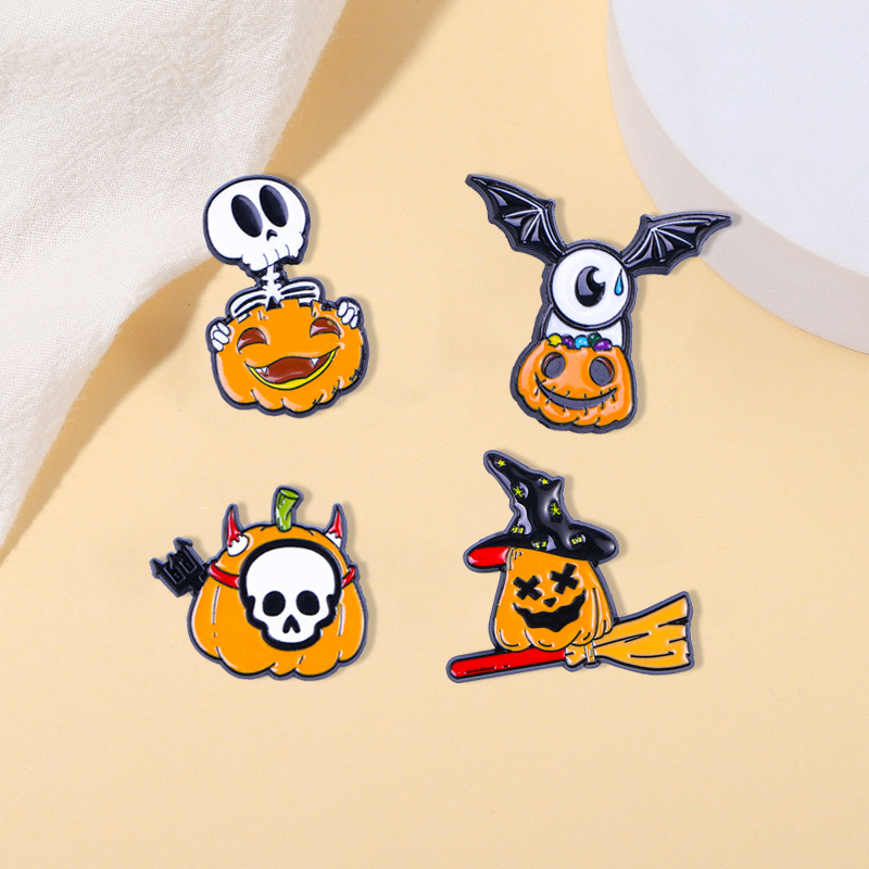 1 Pack Happy Halloween Badge Reel Retractable ID Clip It's Spooky Season Pumpkin Funny Badge Holder Alligator Clip