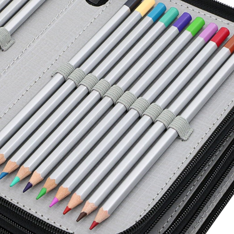 6 color Handy Wearable Oxford Pencil Bag 72 Slots Pencil - Temu