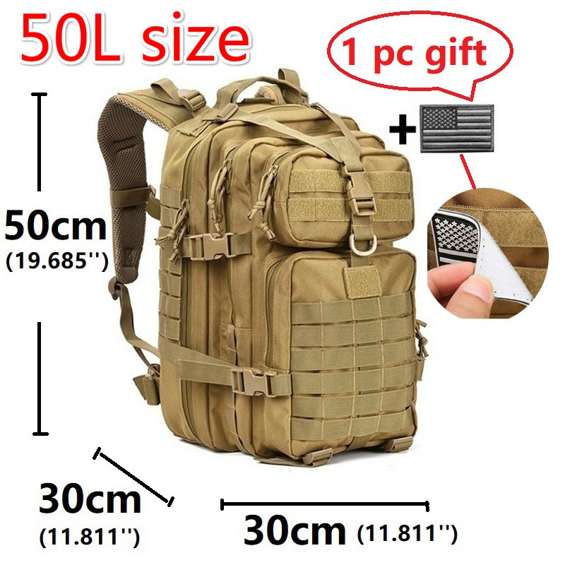 Nylon Waterproof Trekking Fishing Bag Backpack Outdoor Military