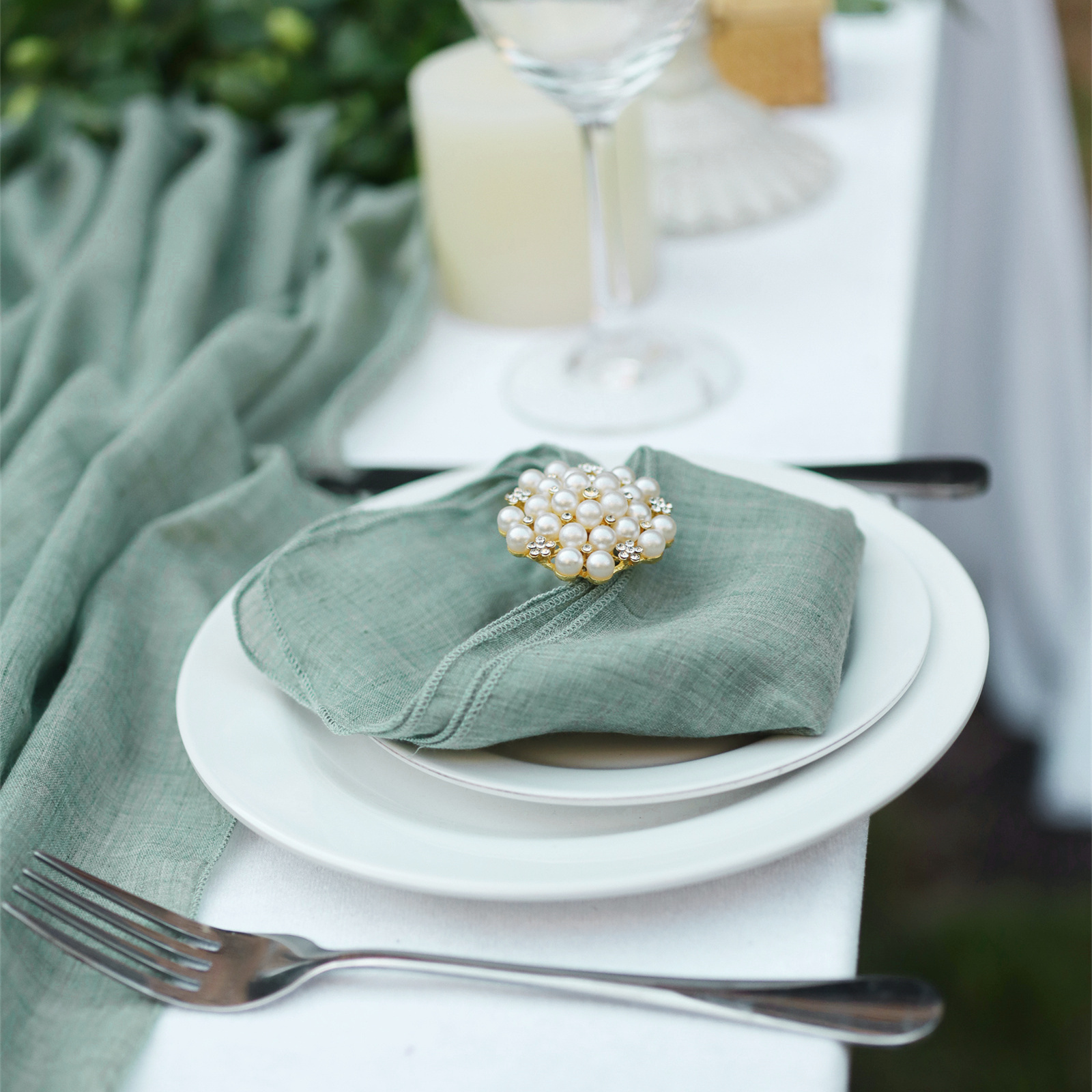 12pcs Table Napkins Wedding Party Dinner Table White Cloth Napkin  Restaurant Home Napkins Cotton Linen Handkerchie 4 Size