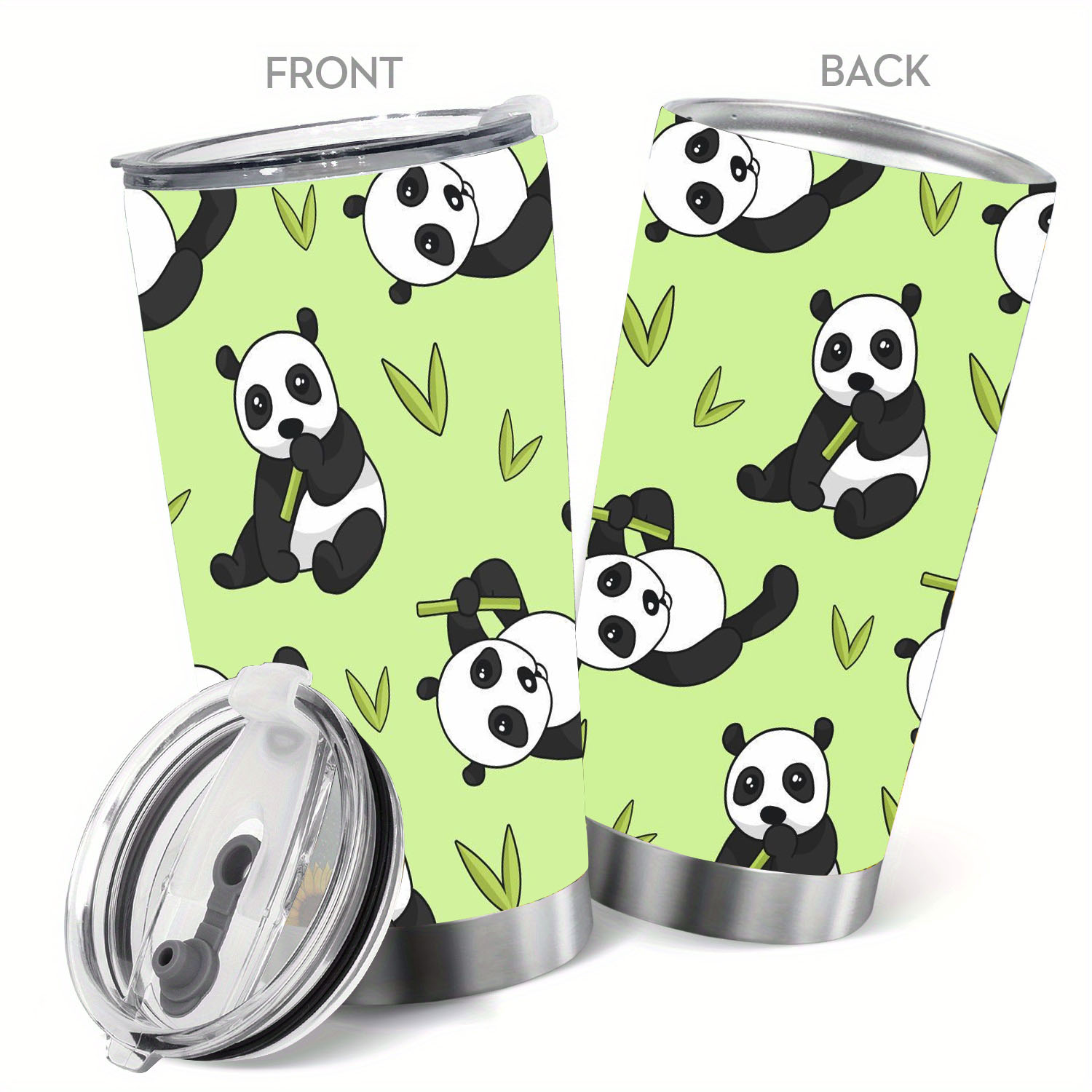 Cartoon Panda Vacuum Cup Stainless Steel Insulated Water - Temu