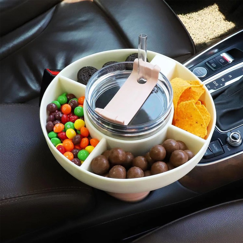 Snack Bowl For Stanley Tumbler With Handle, Tumbler Snack Tray