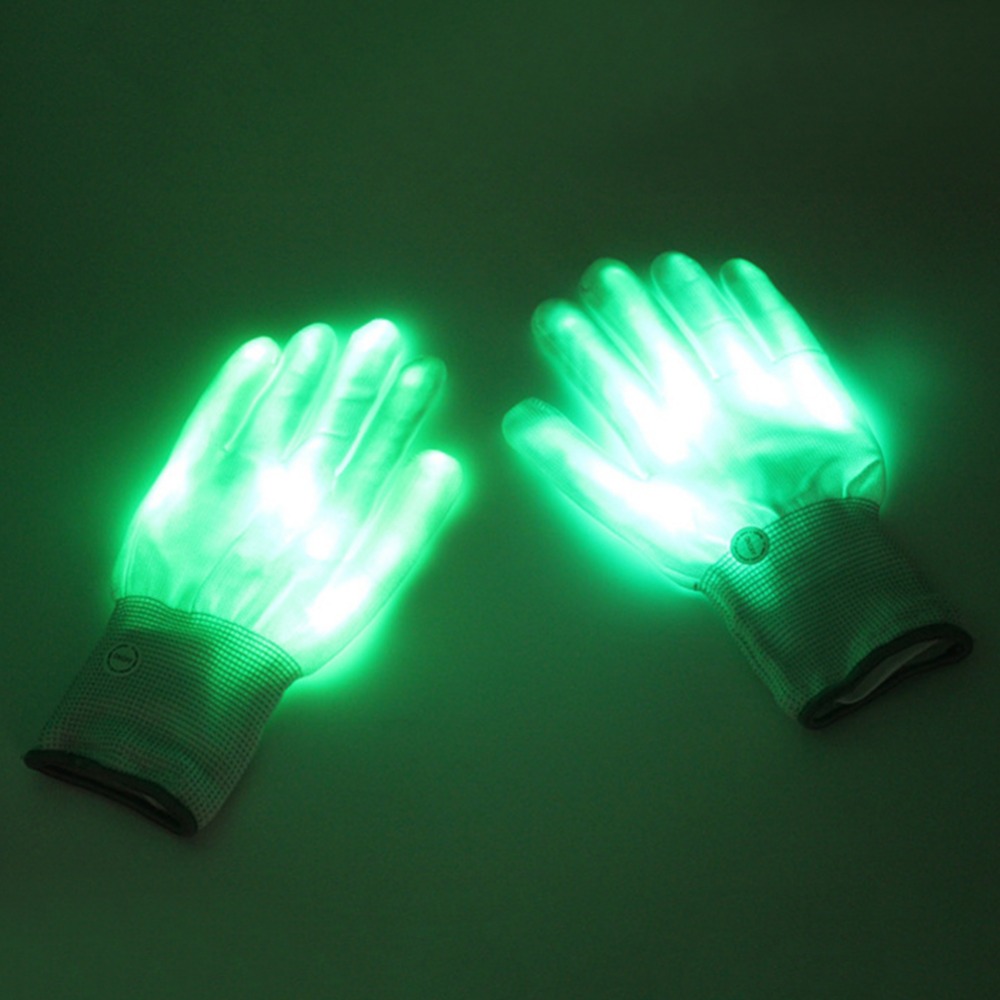 JOYIN 3 guantes de luz LED con dedos claros, pulsera LED, cordones de luz  LED que brillan en la oscuridad, accesorios de fiesta de Halloween,  cosplay