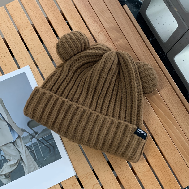 Plush Hat Winter Hat Fisherman's Hat Versatile Korean Version Warm  Thickened Retro Rabbit Hair Cute Little Bear