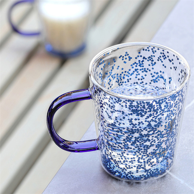 Creative Glass Cup, Heat-resistant Tumbler, Drinkware, Tea Juice Milk  Coffee Mug, Home Water Glasses Ripple Mug, - Temu