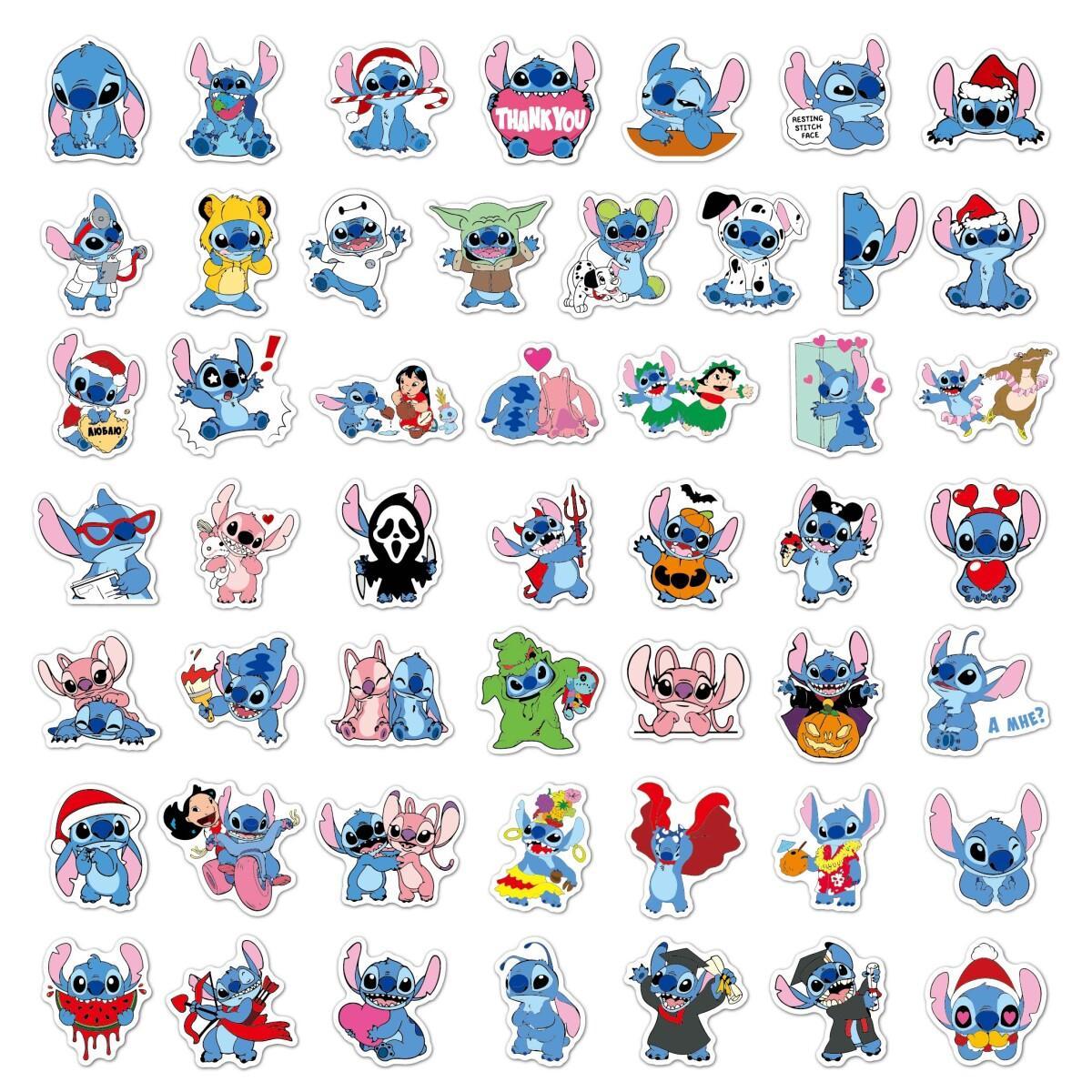Lilo Stitch 50pcs Autocollants Autocollants En Vinyle - Temu Canada