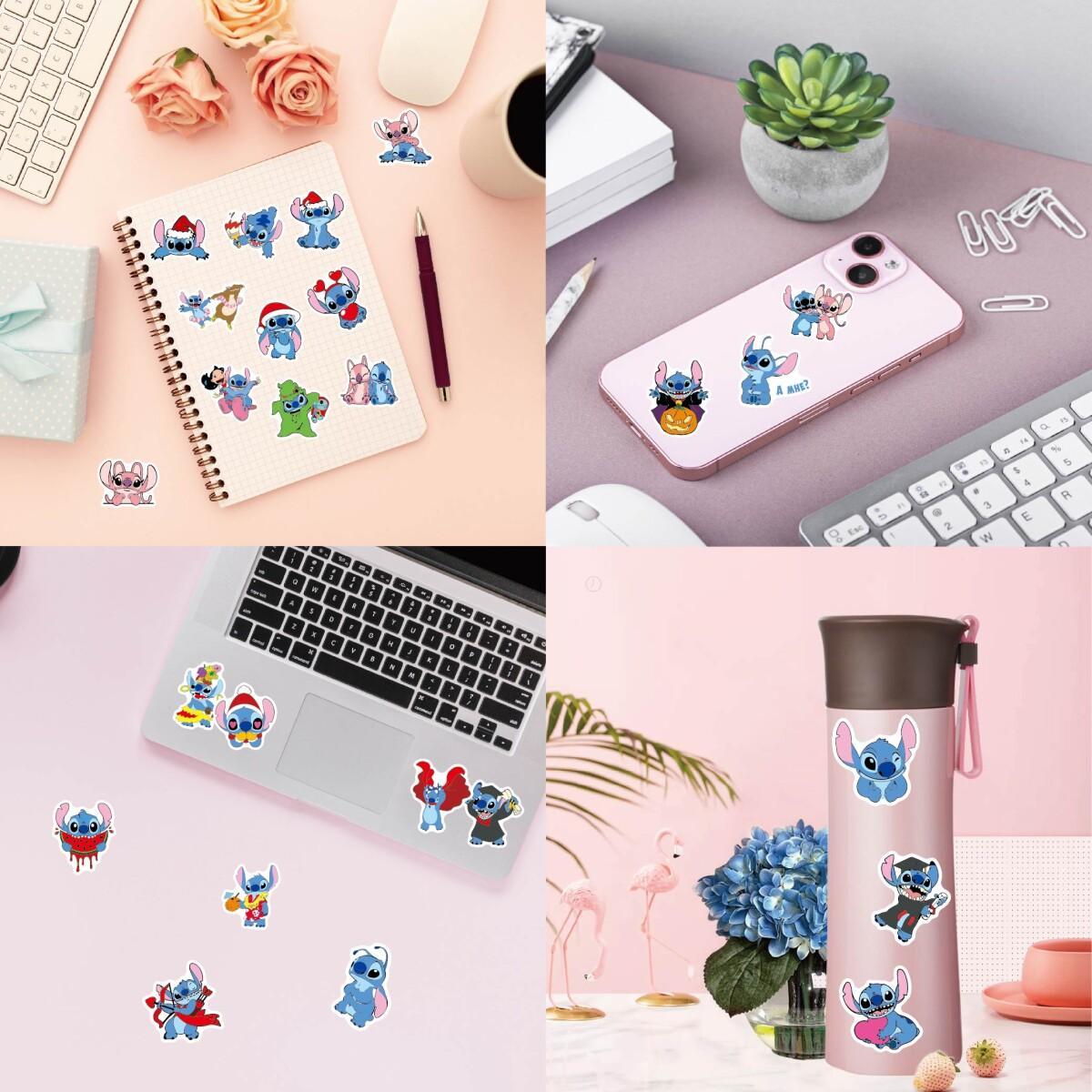 50 PCs Stitch Disney Character Cute Stickers for Laptops Mugs Phone Bottles  J15S