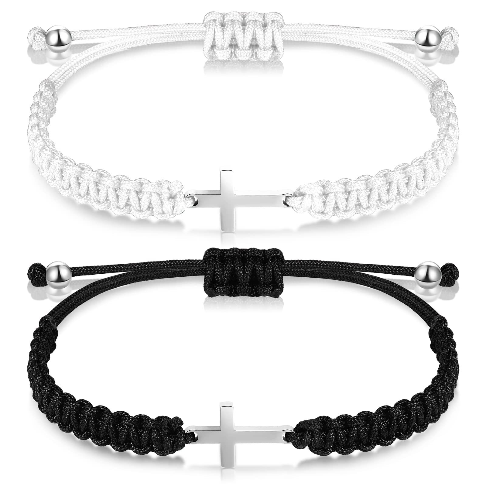 Friendship Bracelet Handmade Woven Bracelets for Men Black Bracelets for  Women