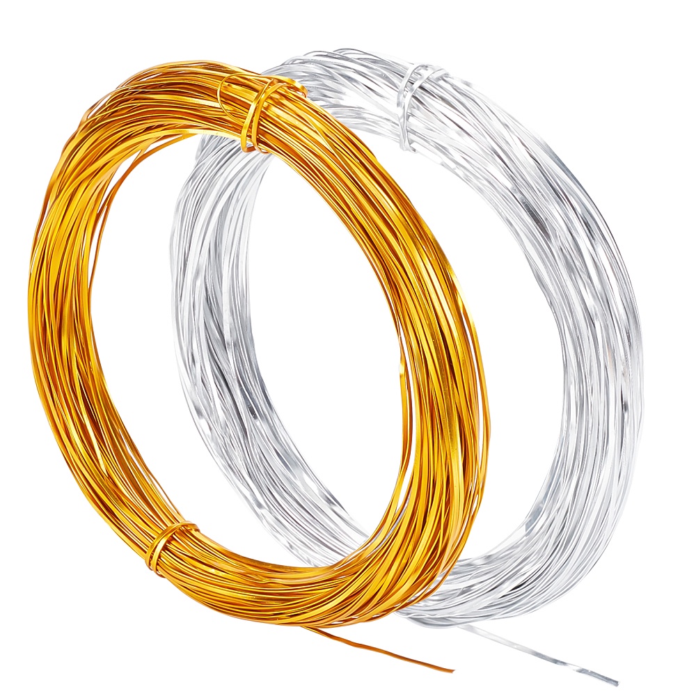 10/20M Silver Aluminum Craft Wire Versatile Bendable Metal Craft