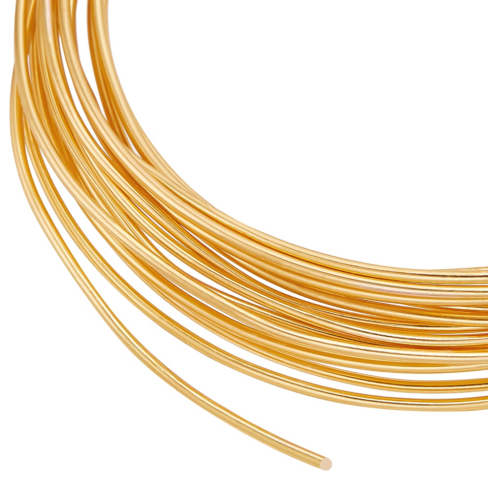 

1 Bundle 17 Gague 18k Golden Plated Jewellery Making Brass Wire 9.84 Feet Tarnish Resistant Brass Craft Wire For Jewelry Ornaments Making And Crafting Golden