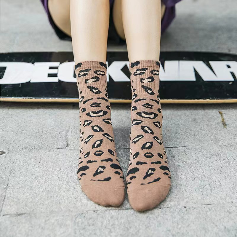 Women's Animal Leopard Print Knee High Fashion Novelty Socks