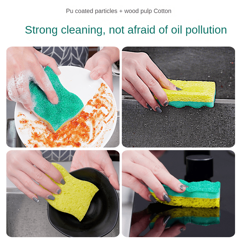 Natural Cellulose Scrub Sponge Dish Cleaning Scrubber - China Cleaning  Sponge and Dishwashing Scrubbing price