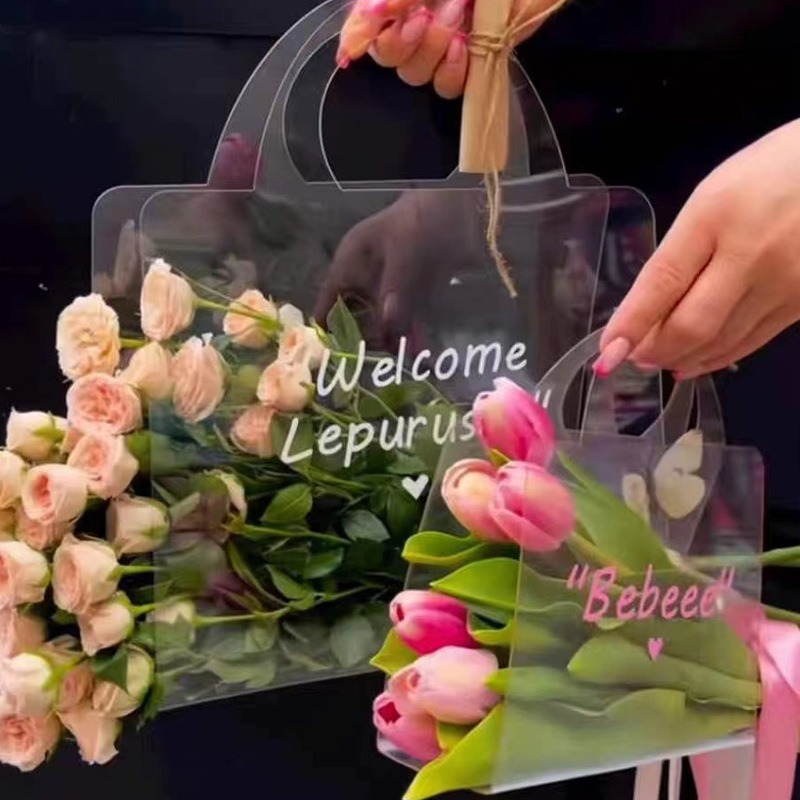 Comprar Bolsa transparente para ramo de flores, bolso para