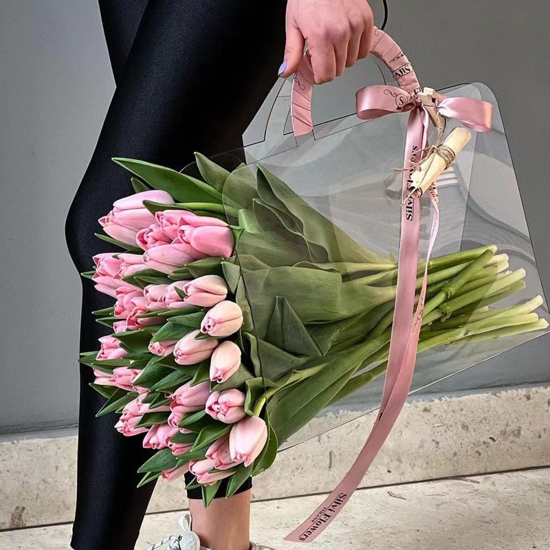 Comprar Bolsa transparente para ramo de flores, bolso para