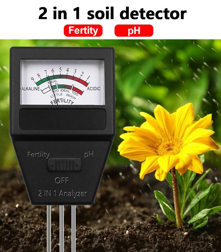 1pc 2 In 1 Misuratore Di Fertilità PH Del Suolo Con 3 Sonde - Temu Italy