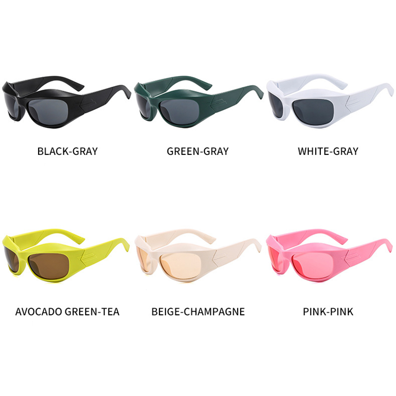 1pc Men's Women's Pink Polygon Fashion Glasses, Y2k Luxurious