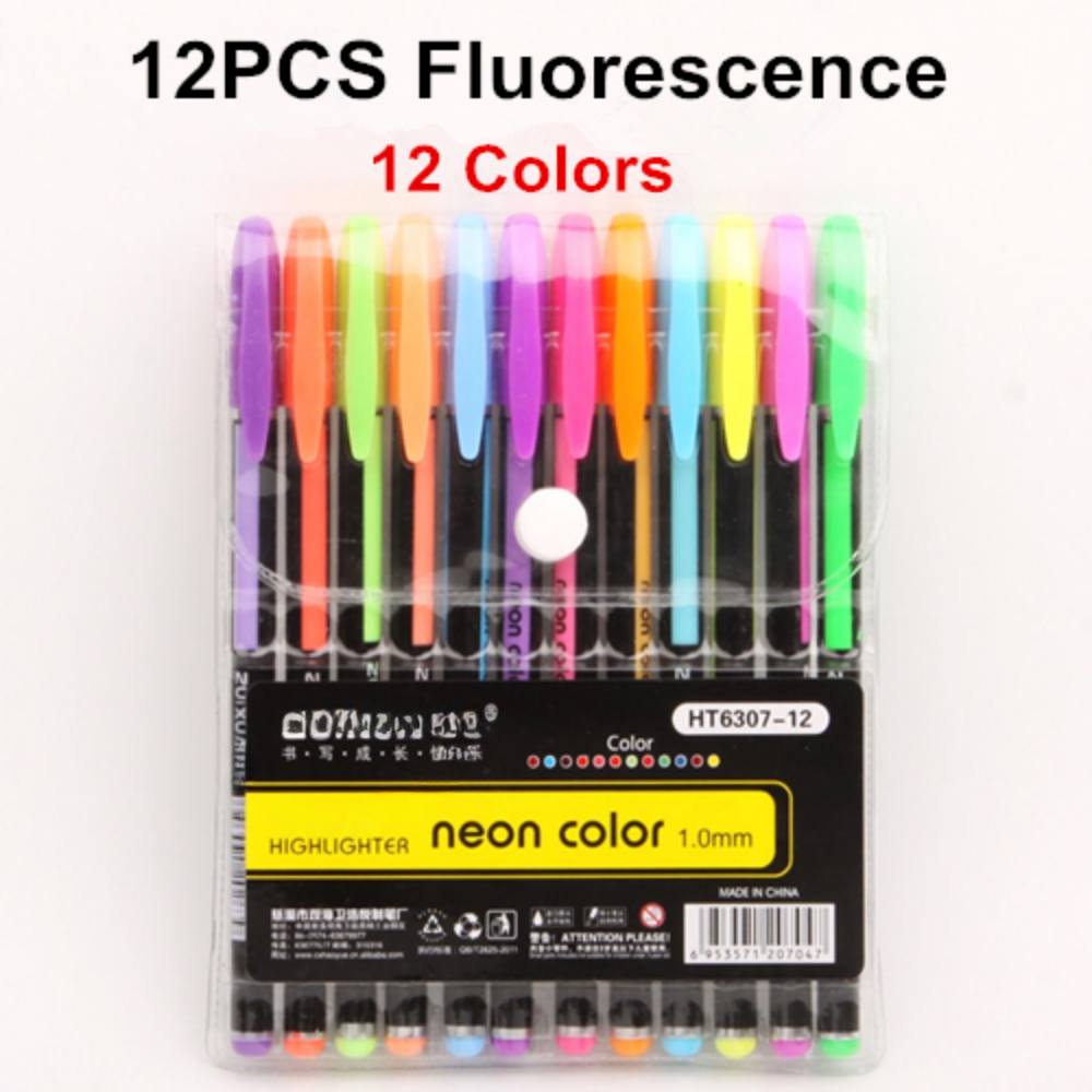 18pcs Glitter Pen, Colored Gel Glitter Pen Set, Glitter Gel Pens