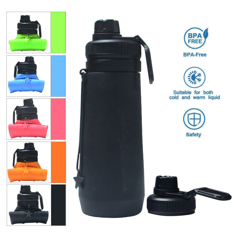 Collapsible Sports Water Bottle Foldable Silicone Water Cups - Temu