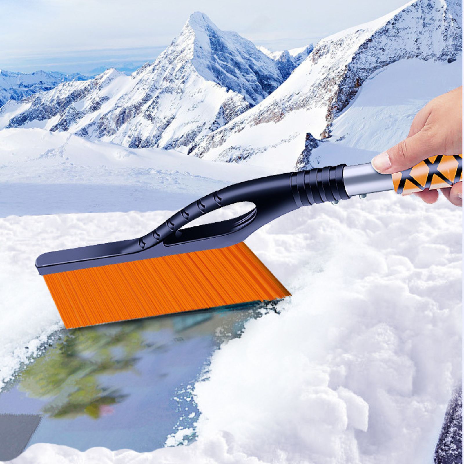 Car Snow Shovel Snow Brush Window Glass Defrost Tool Snow - Temu