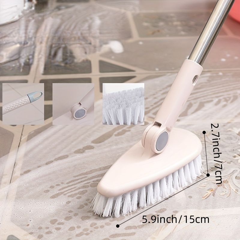 GIANXI Cleaning Brush Long Wooden Handle Bristle Floor Gap Brush  Multifunction Bathroom Board Brush Household Cleaner Tools