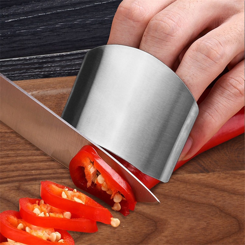 1pc Finger Guard, Stainless Steel Fin Guard, Kitchen D Metal Finger Guard,  Cutting Protector, Safety Cutting Tools, Kitchen Accessaries Kitchen Tools