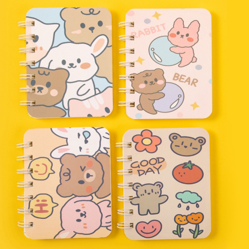 Cute Cartoon Mini Notebook Daily Weekly Planner Book Student