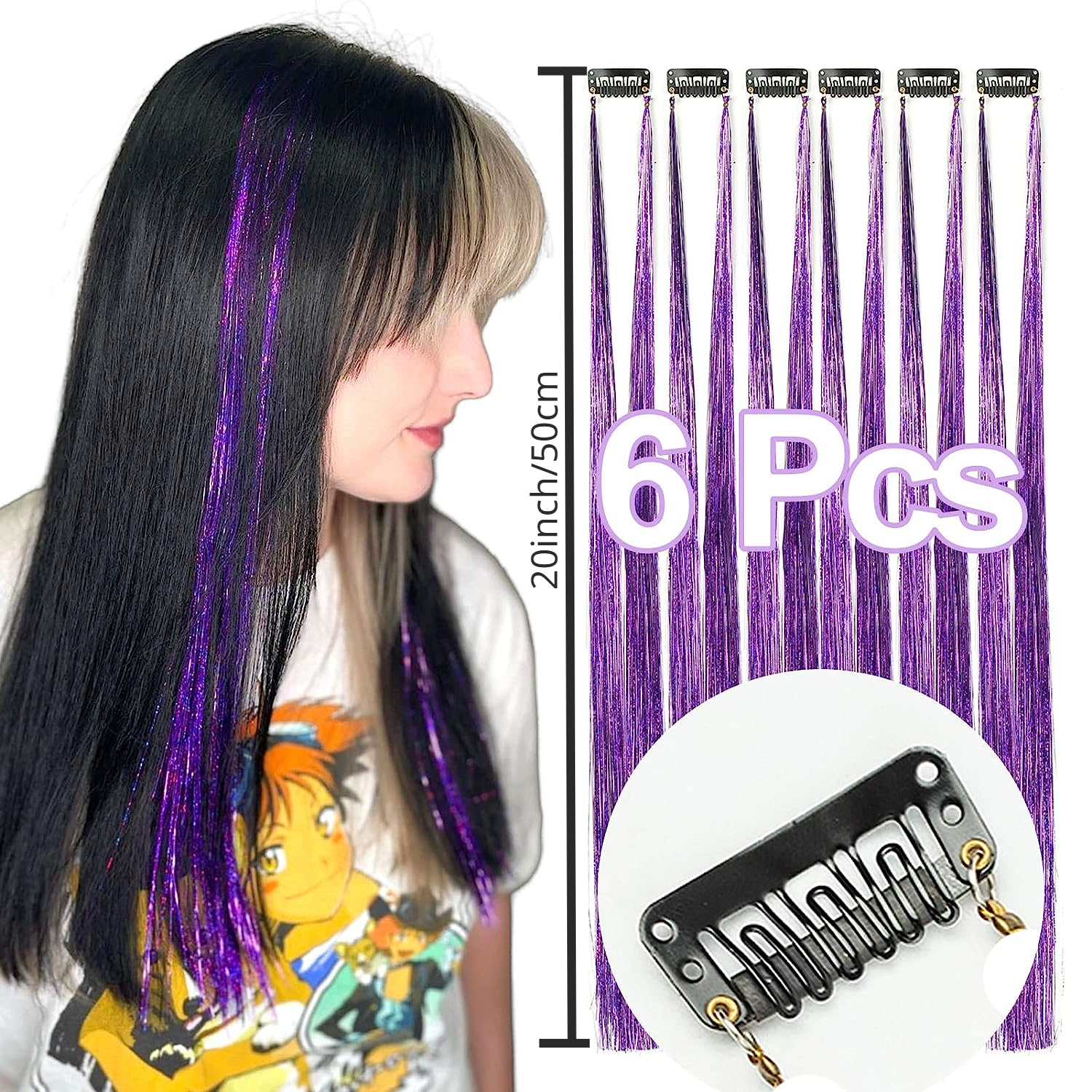 Vibrant Christmas Colored Hair Extensions Clip In - Temu