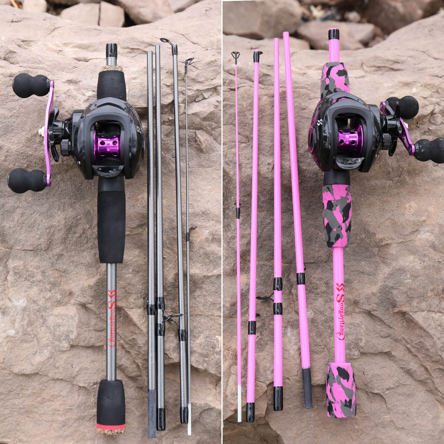 Sougayilang Fishing Rod Reel Set Including 5 Sections - Temu