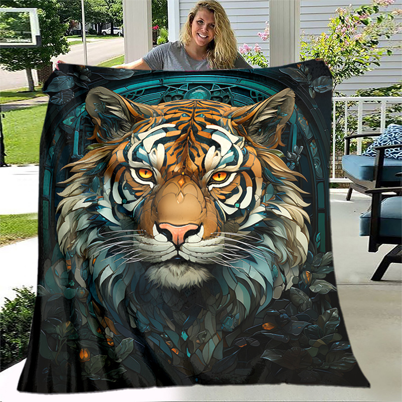 1 peça Cobertor Padrão tigre