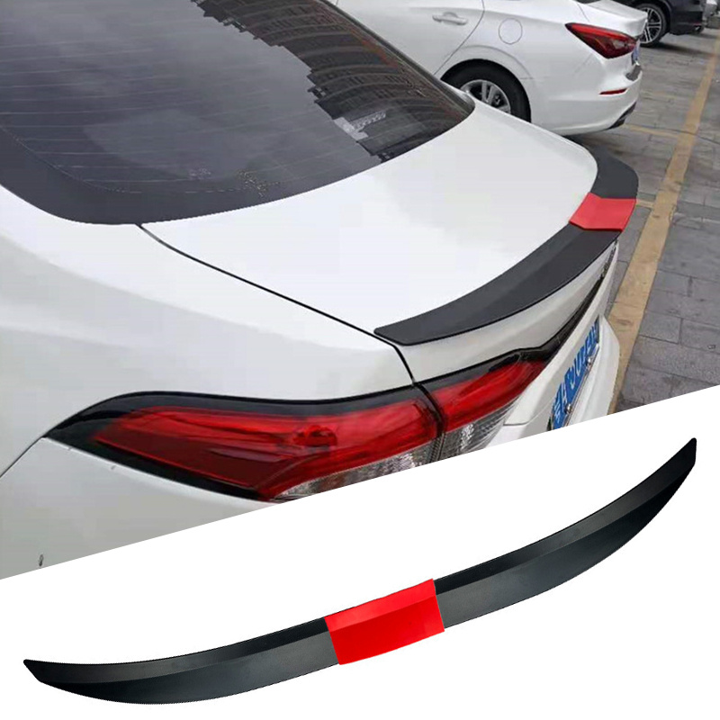Car Universal Spoiler Racing ABS Three Section Tail Wing Rear Trunk Lip