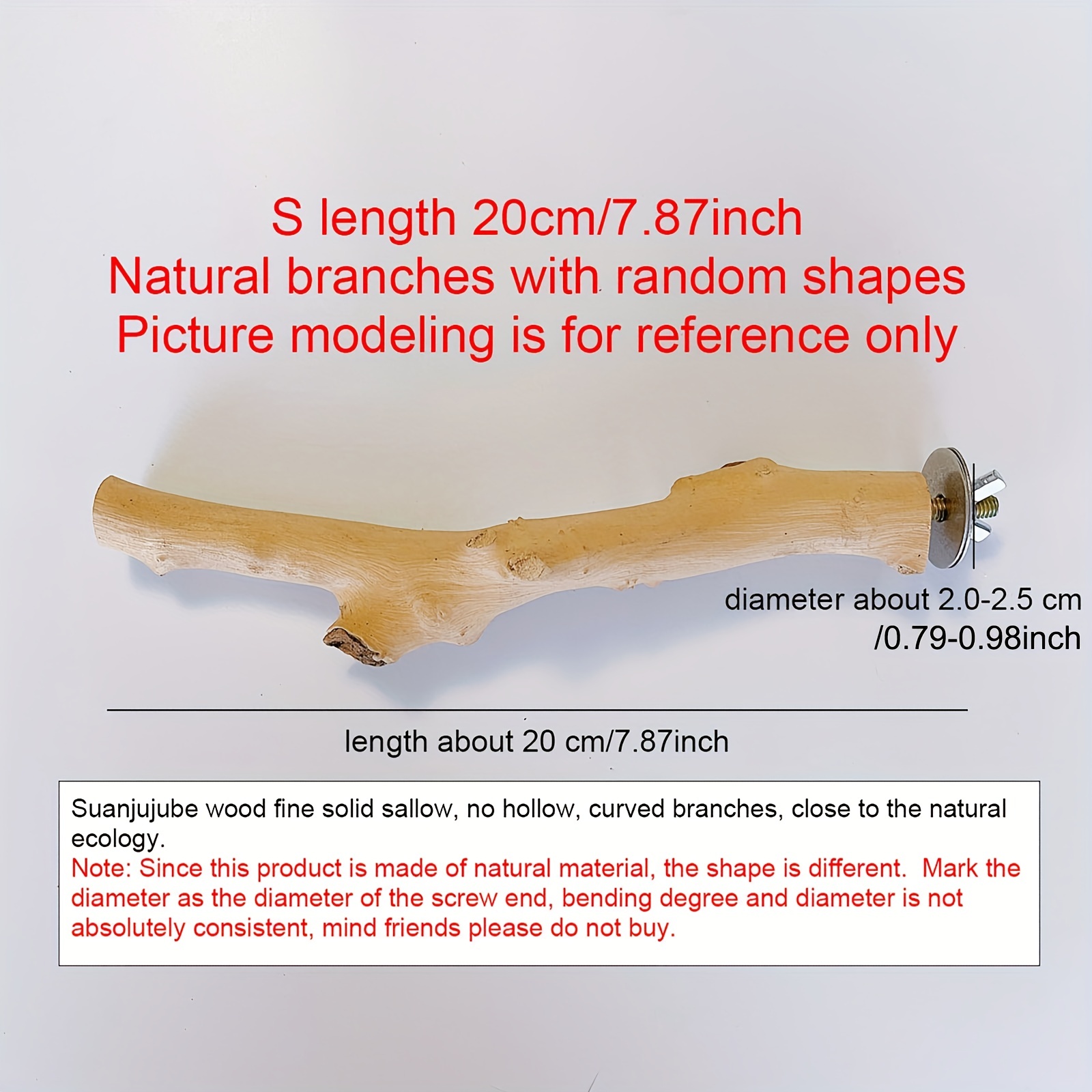 Natural Parrot Perch Bird Station Tree Stick Paw Grinding Climbing Branch Toy