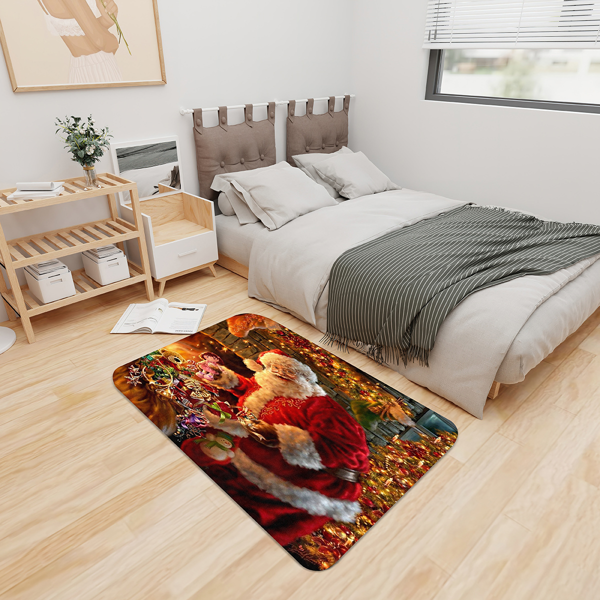 Alfombra De Baño Dormitorio Sala Antideslizante Alfombra Impermeable  Lavable