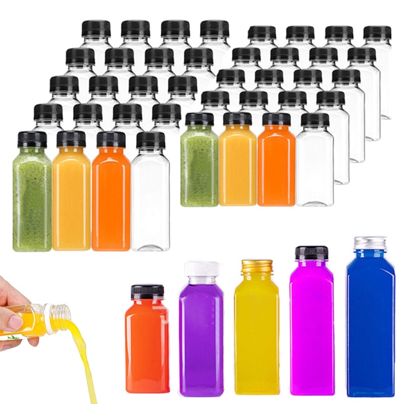 Plastic Juice Bottles With Reusable Water Bottles With - Temu