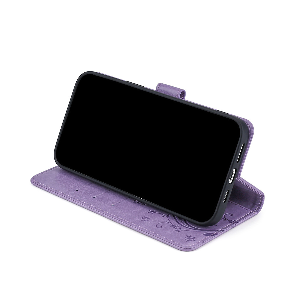 Para Motorola Moto G73 5G RFID Funda de teléfono de cuero magnético con  cepillo antirrobo (púrpura)