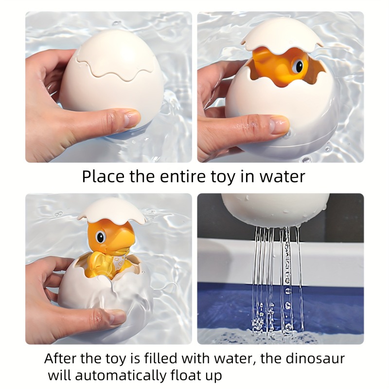 Dinosaur Eggs Bath Toys Water Spray Shower
