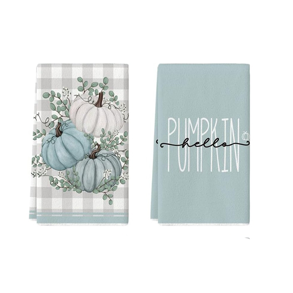 6 Set Holiday Kitchen Towels for Halloween Fall Christmas