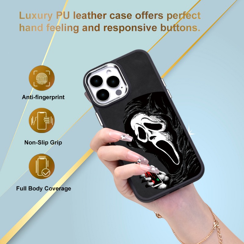 Luxury Brand Leather Case for Apple iPhone 14 13 12 11 Pro Max XR