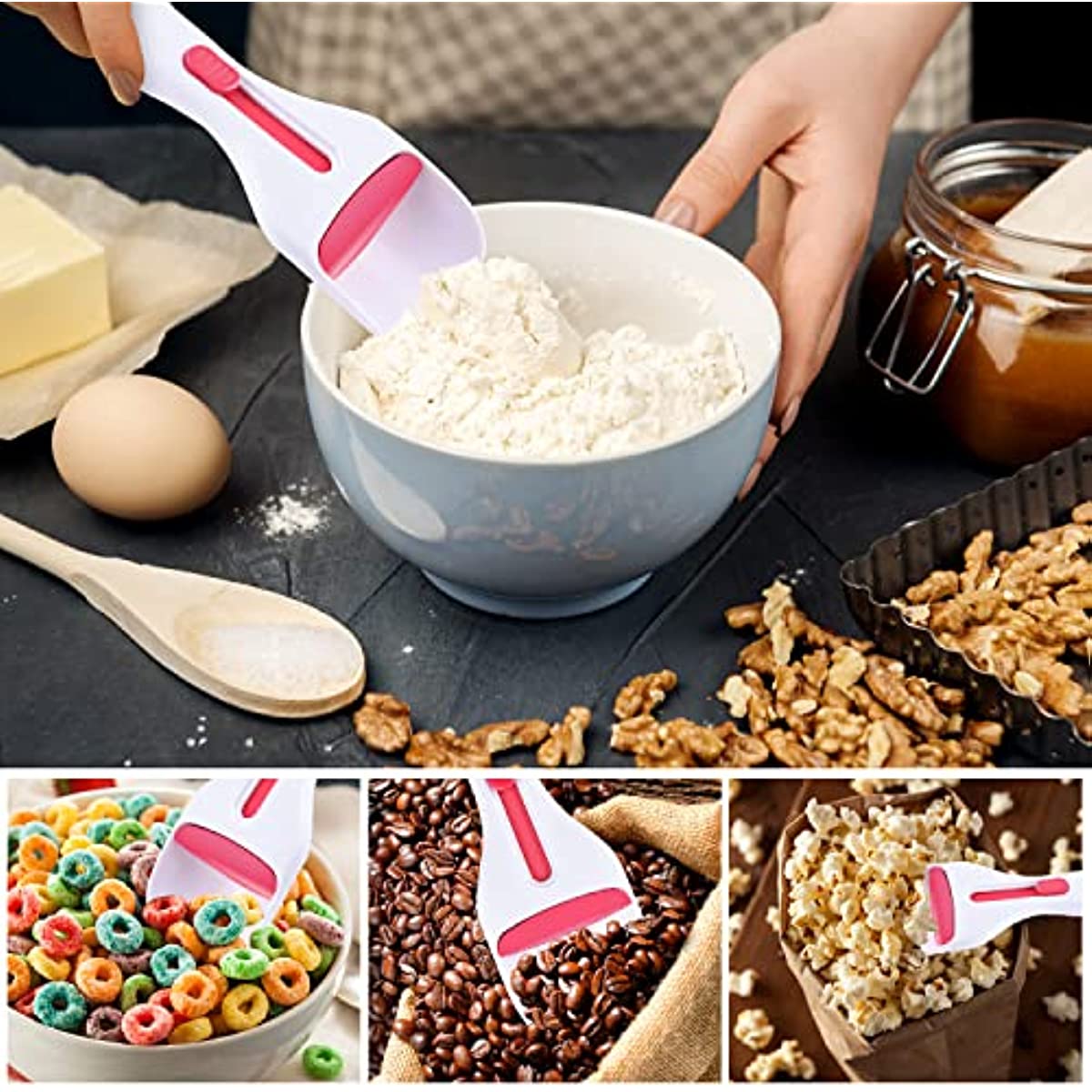 1pc Cupcake Scoop, Easy Baking Batter Dispenser With Measuring