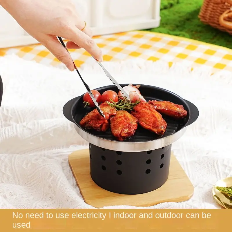 Bbq Grill Stove Non disposable Household Barbecue Outdoor - Temu