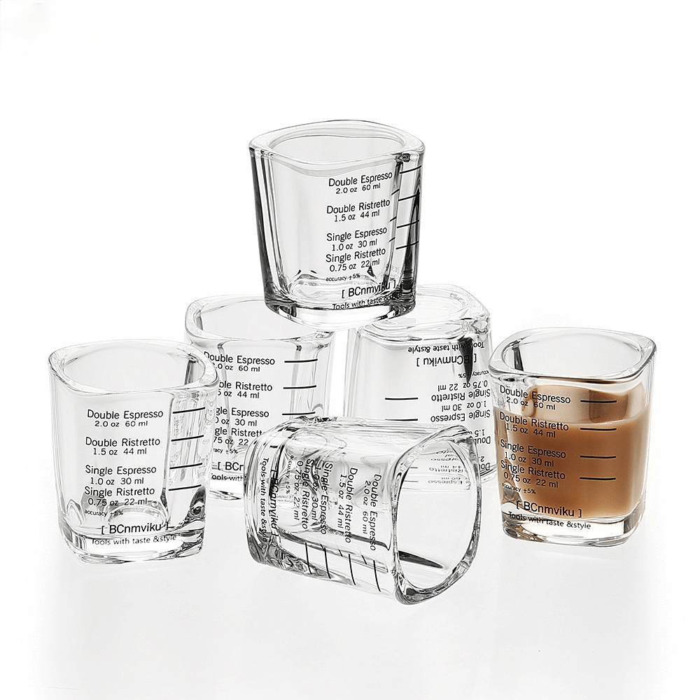[2 Pack] Espresso Measuring Shot Glasses for Baristas or Home Use - Dishwasher Safe Espresso Shot Glasses 2oz, Size: One Size