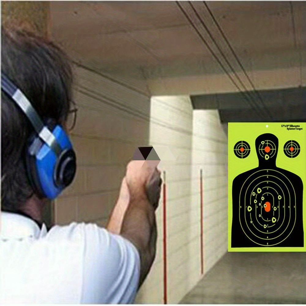 Human Body Shape Shooting Targets Reactive Splatter Glow Temu