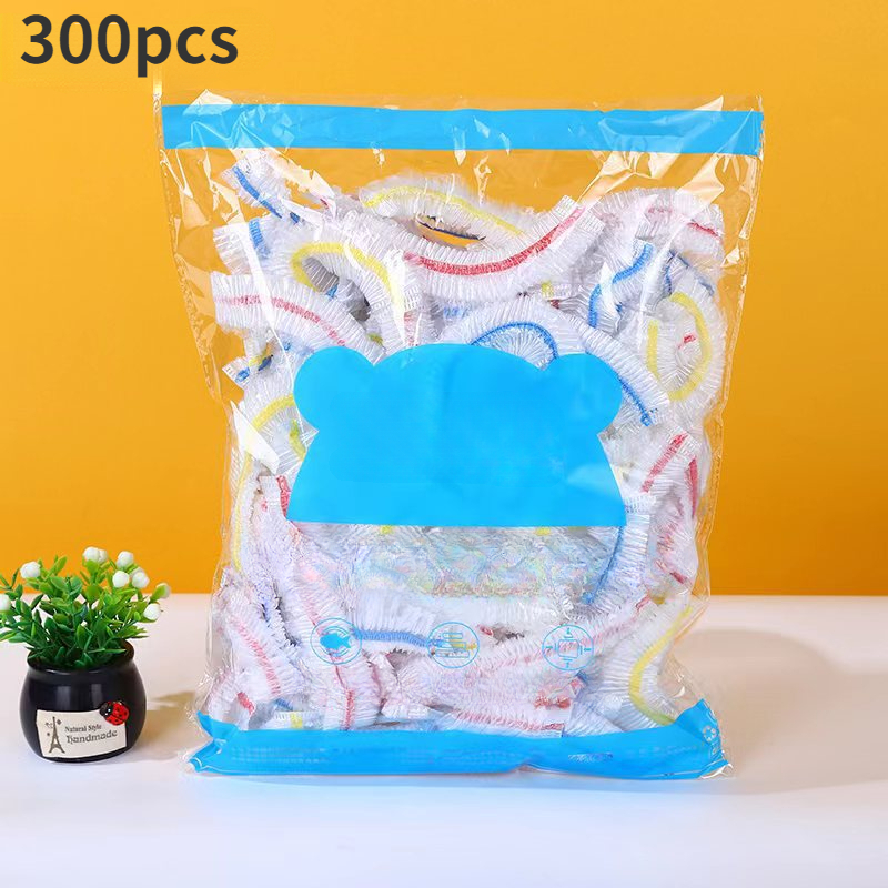 100pcs Kitchen Food Saran Wrap Plastic Bags Disposable Food Cover  Fresh-keeping Fruit Vegetable Bowls Cups Caps - AliExpress