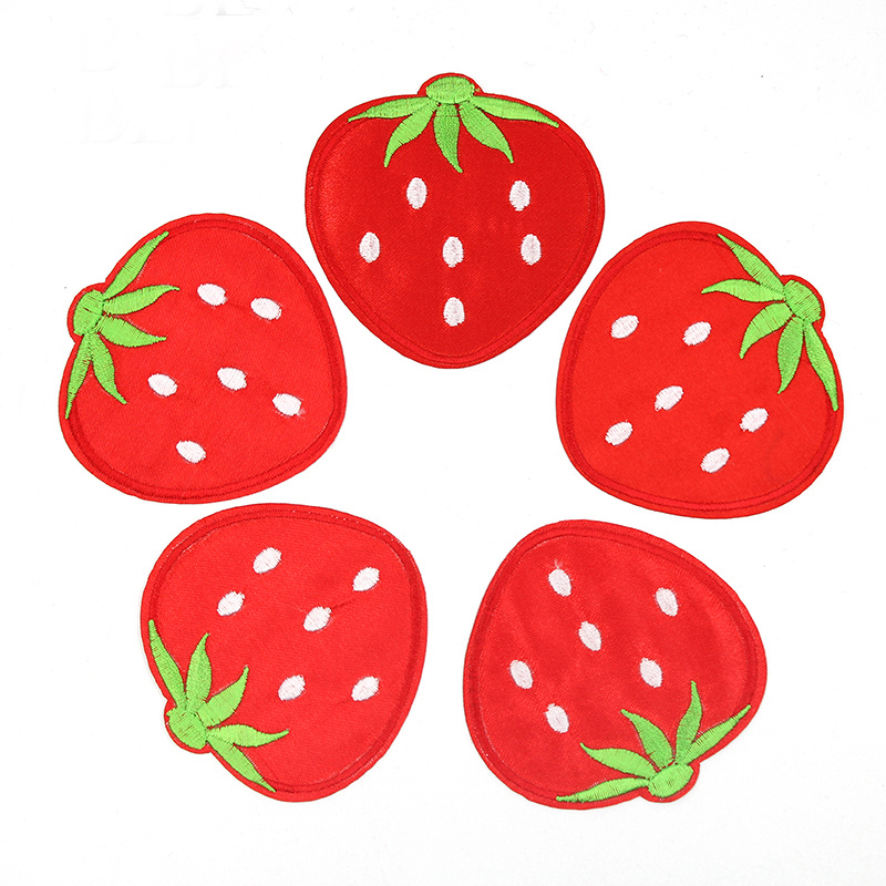 Strawberry Applique Patches Funny Iron On Patches Fruit Cute - Temu