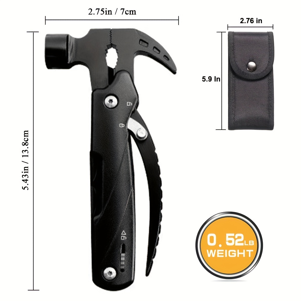 All in One Survival Tools Small Hammer Multitool, Father's Day