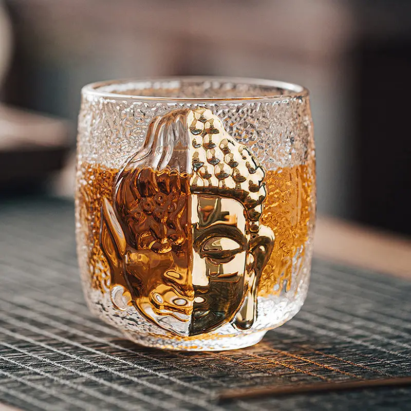 Buddha Glass, Crystal Clear Drinking Glasses, Stylish Glassware