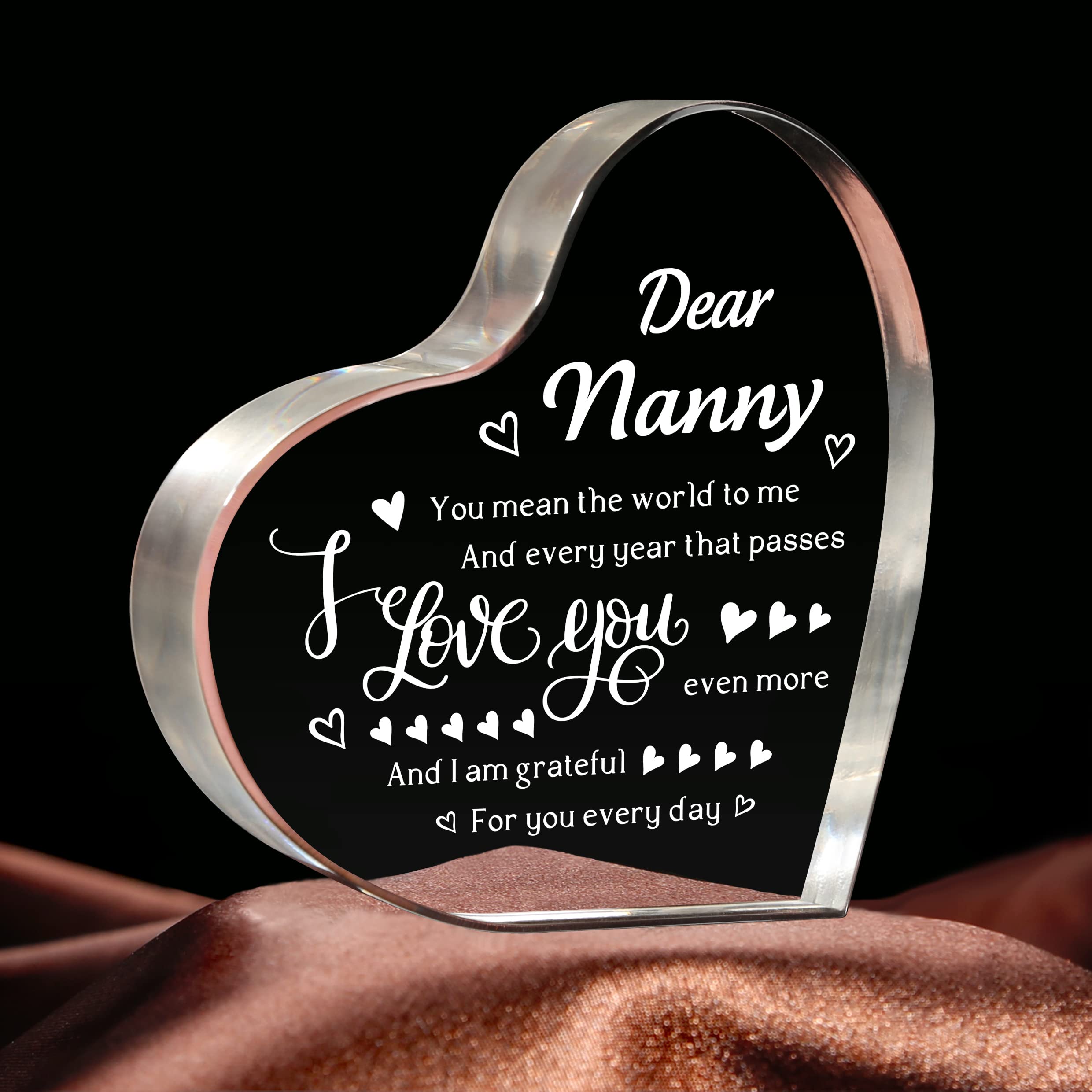 Personalized To My Nana Necklace From Grandkids Never Forget That I Love  You You Mean The World Nana Birthday Mothers Day Christmas Customized Gift  Box Message Card 