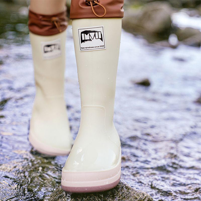 Botas Lluvia Media Pantorrilla Resistencia Desgaste Plana Temu Chile